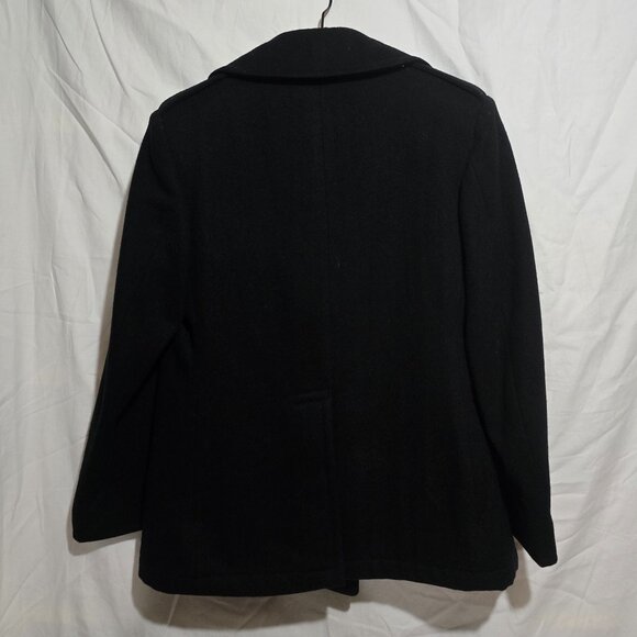DSCP Quarterdeck Sterlingwear of Boston Enlisted Navy Peacoat - Black - Sz 10S - Picture 4 of 6